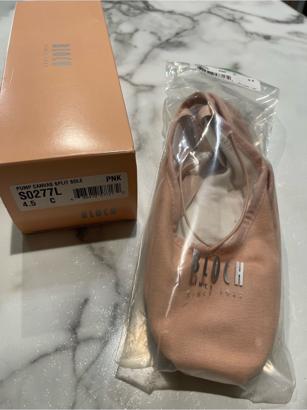 Bloch Pink Canvas Split Sole Ballet Pump